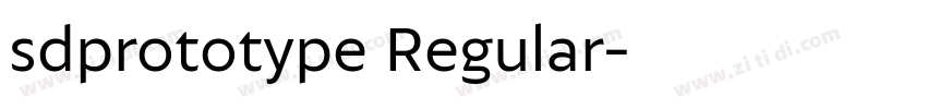 sdprototype Regular字体转换